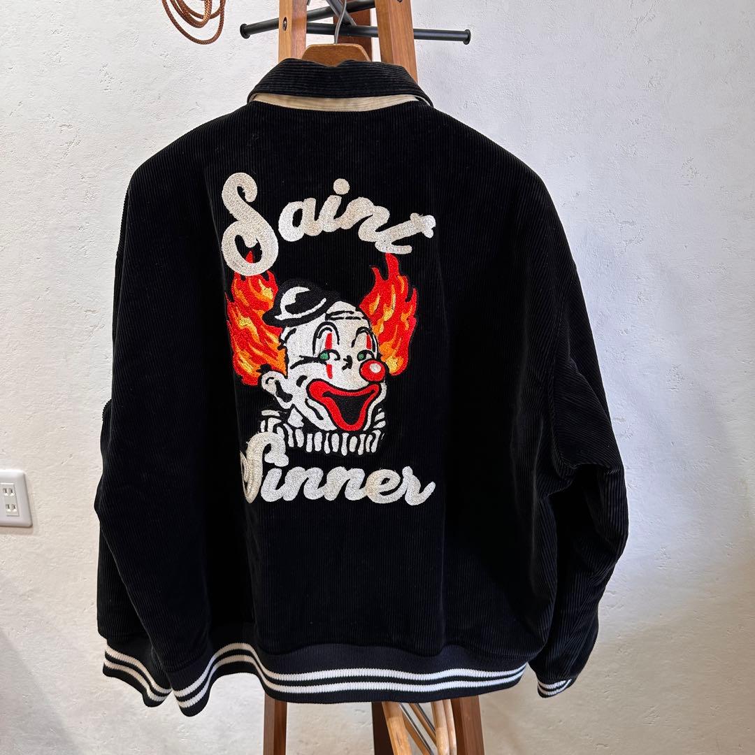 SAINT MICHAEL コーデュロイ Black（ピエロ） スタジャン - メルカリ