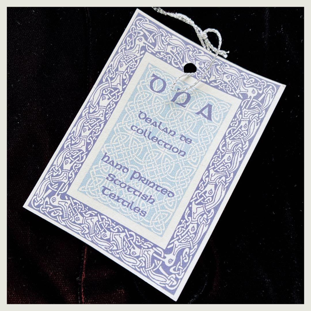 スコティッシュヴィンテージ クッションカバー 黒+赤と黒+青2枚組