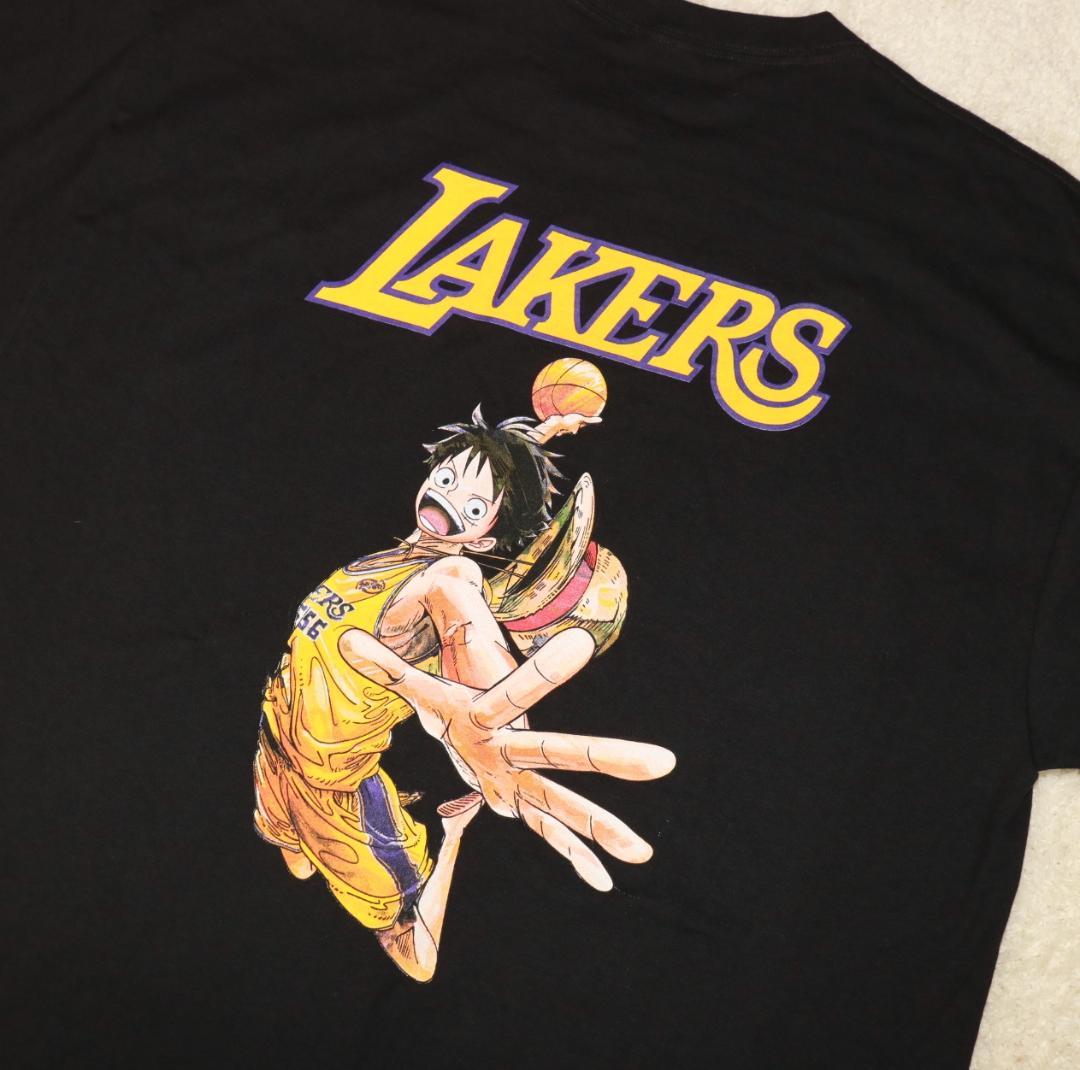 レイカーズ　ワンピース　限定　コラボ Tシャツ XL ＋ポスター　【非売品】