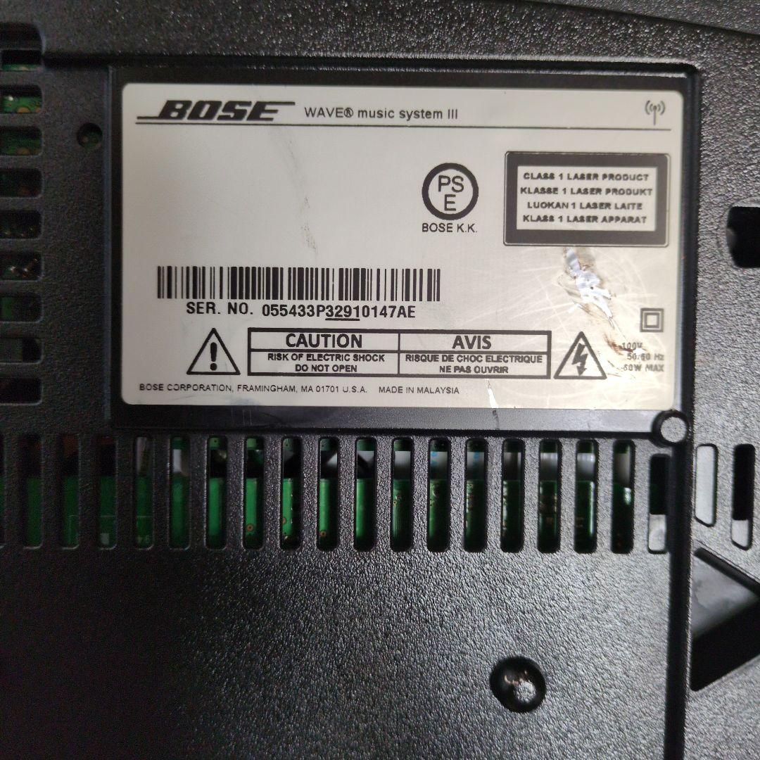 Bose Wave Music SystemⅢ完動品純正リモコン·コード取説