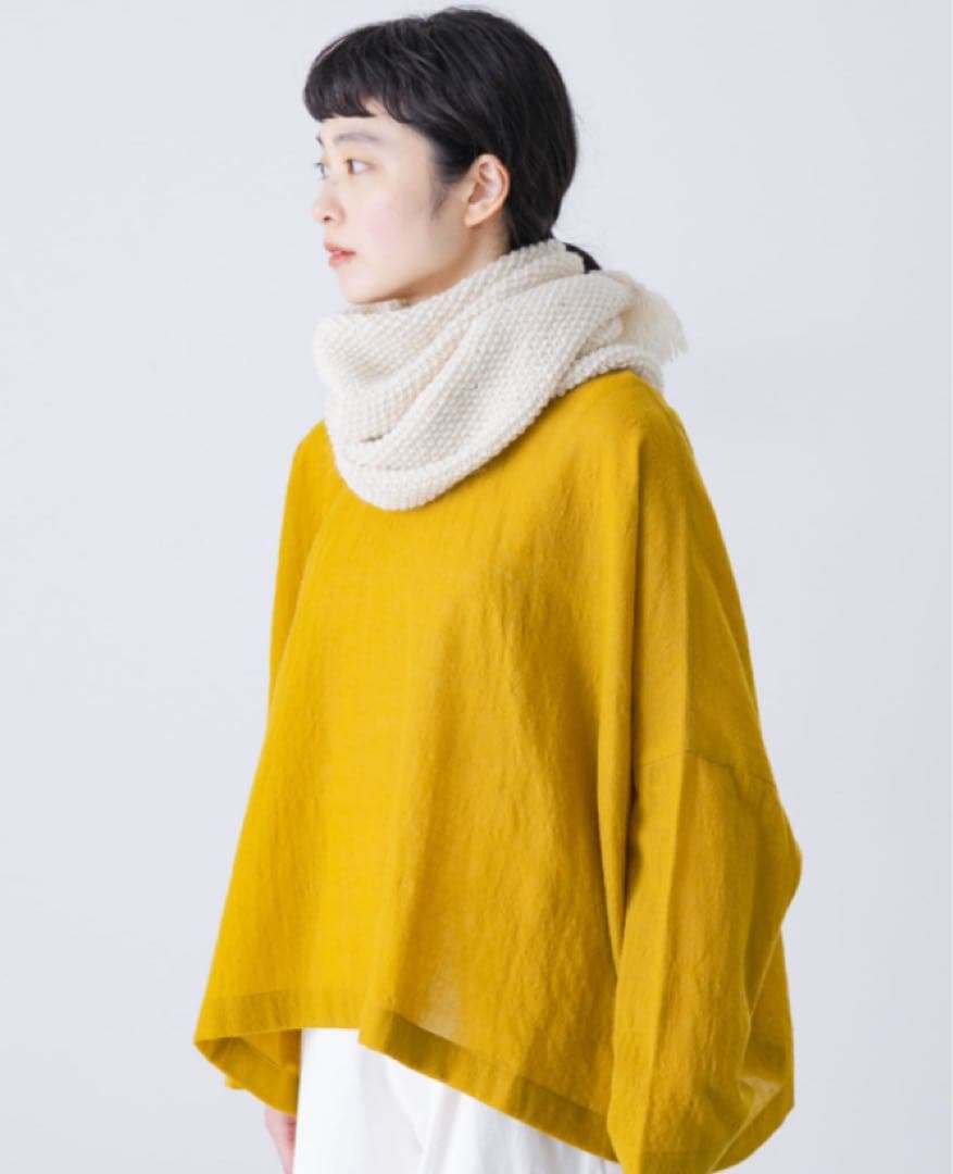 【新品・タグ付き】かぐれ　ペルータッセルストール　IVORY