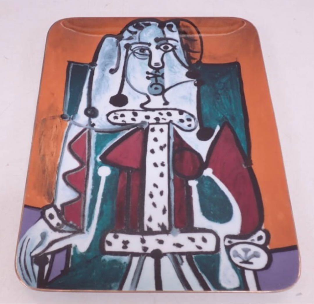 パブロ・ピカソ Pablo Picasso 陶板画 額装 抽象画 34×41.5