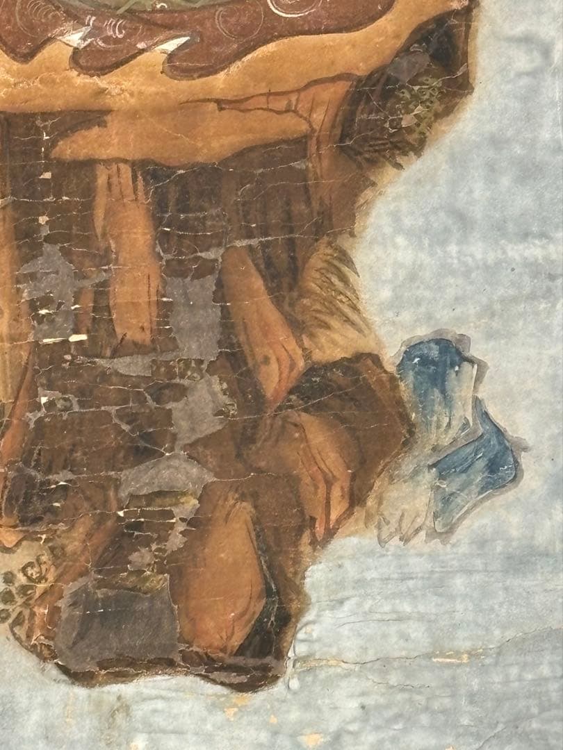 「不動明王像」江戸時代初期〜中期頃筆 1枚|真言宗 仏画 仏教美術和本浮仏像