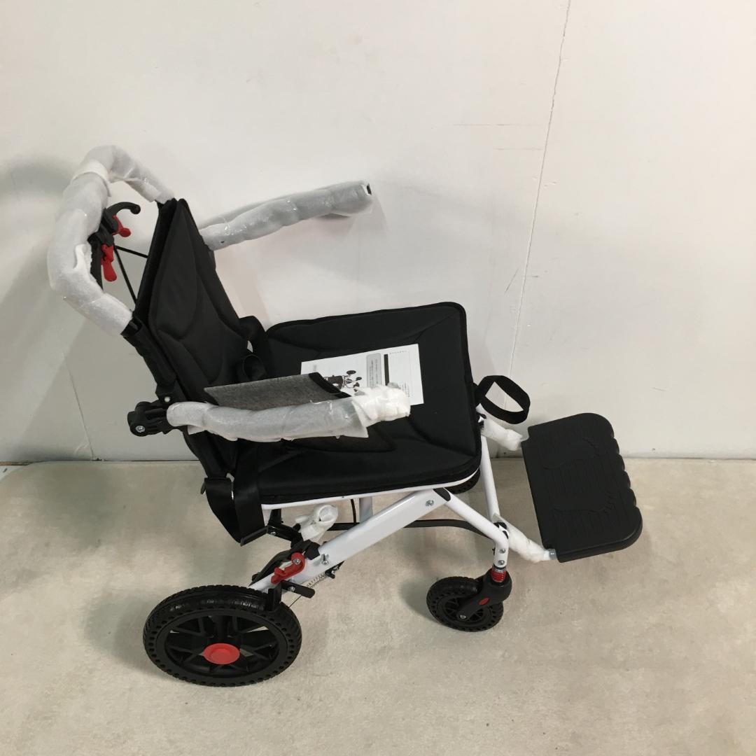 新品車椅子 アルミ製 軽量 介助用 コンパクト 折りたたみ可能1382-170