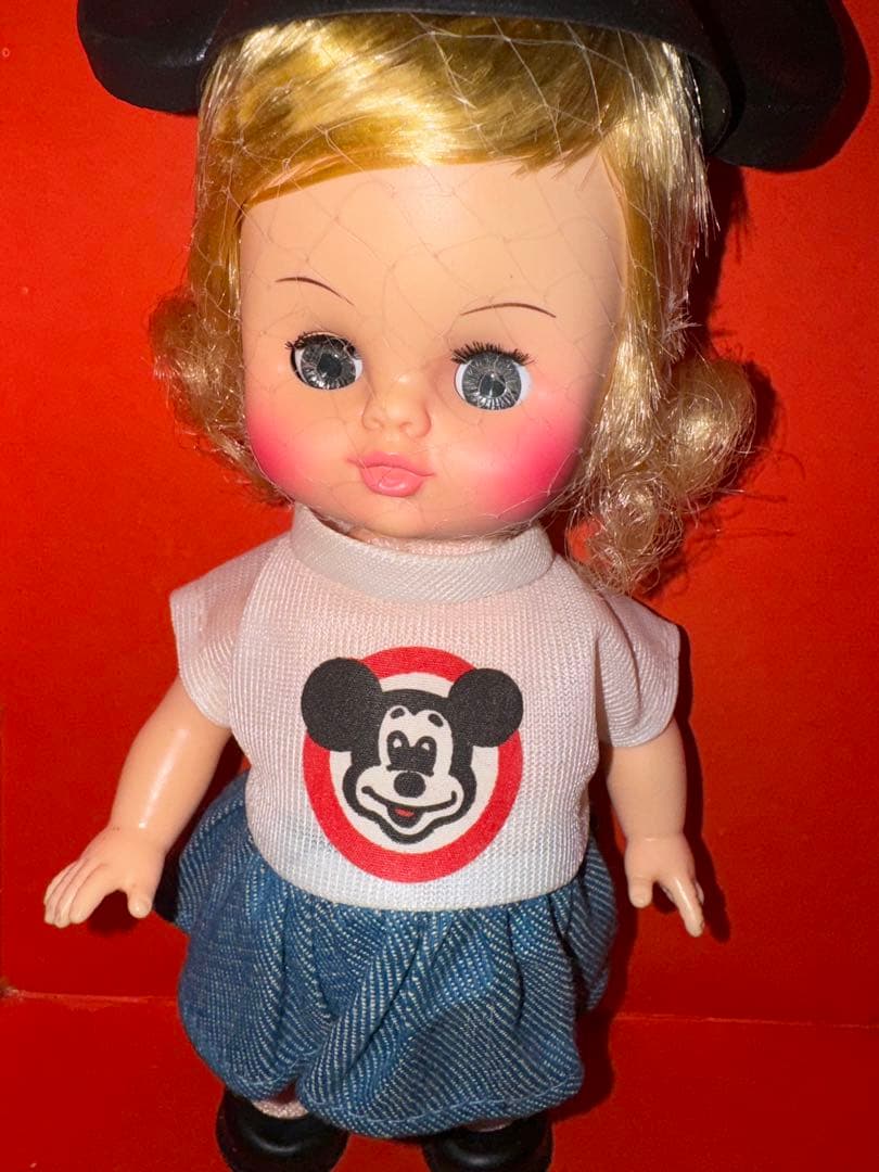 1970 ヴィンテージ マウスケティア ドール フィギュア スリープアイ 女の子