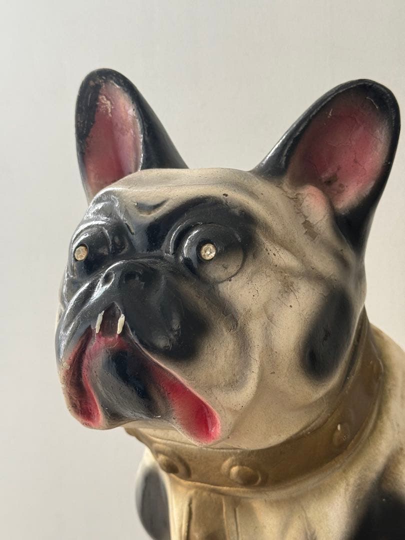 アンティーク雑貨 Vintage Chalkware Bulldog