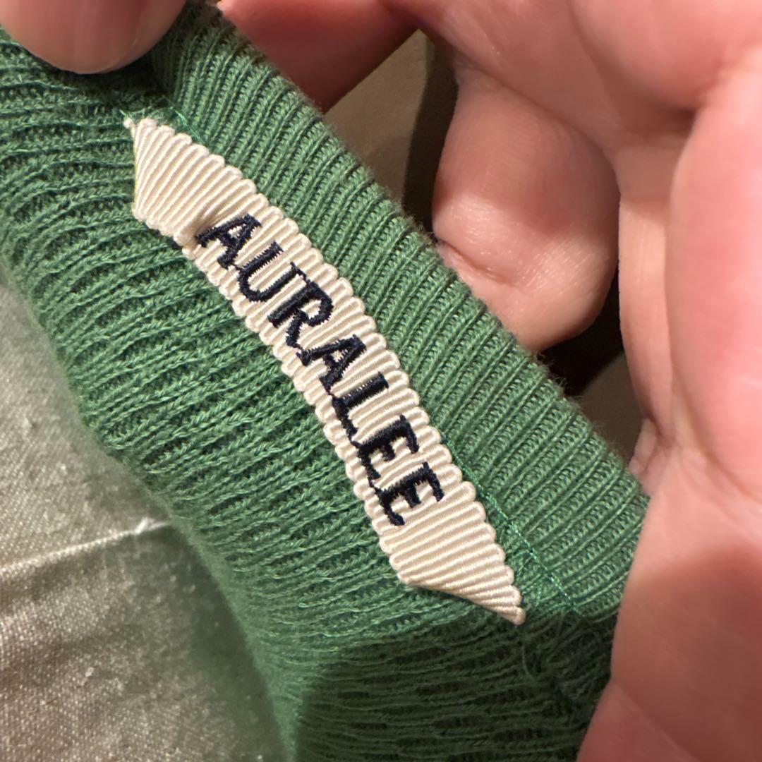 トップス AURALEE LIGHT THERMAL PULL OVER