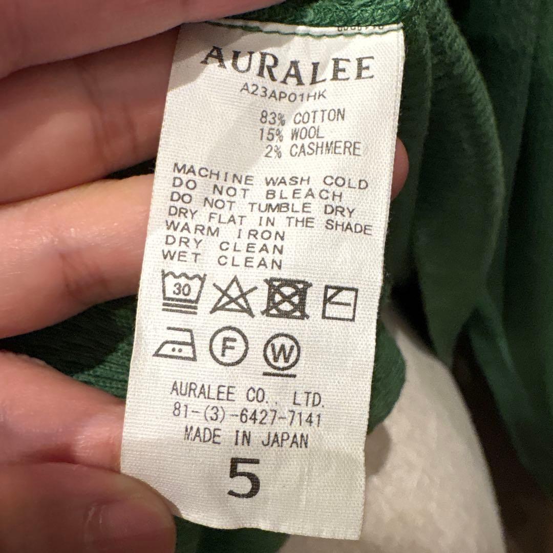 トップス AURALEE LIGHT THERMAL PULL OVER