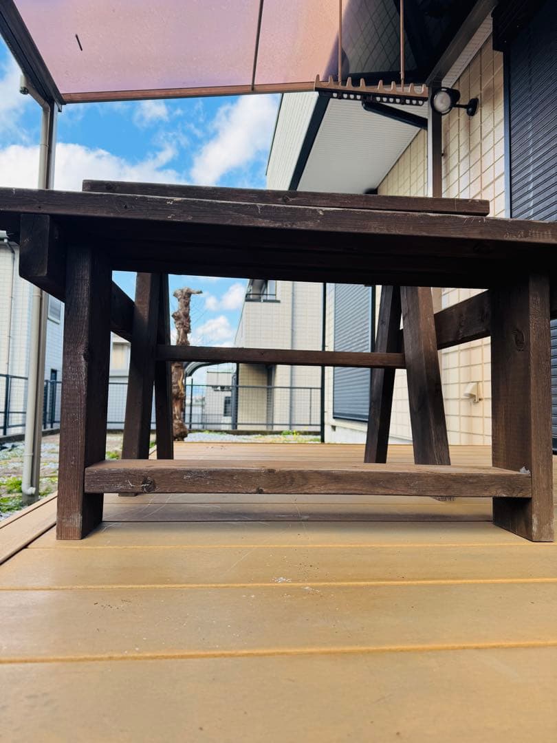 福岡発 アウトドア 手作り テーブル チェアセット 食卓机 椅子 木製