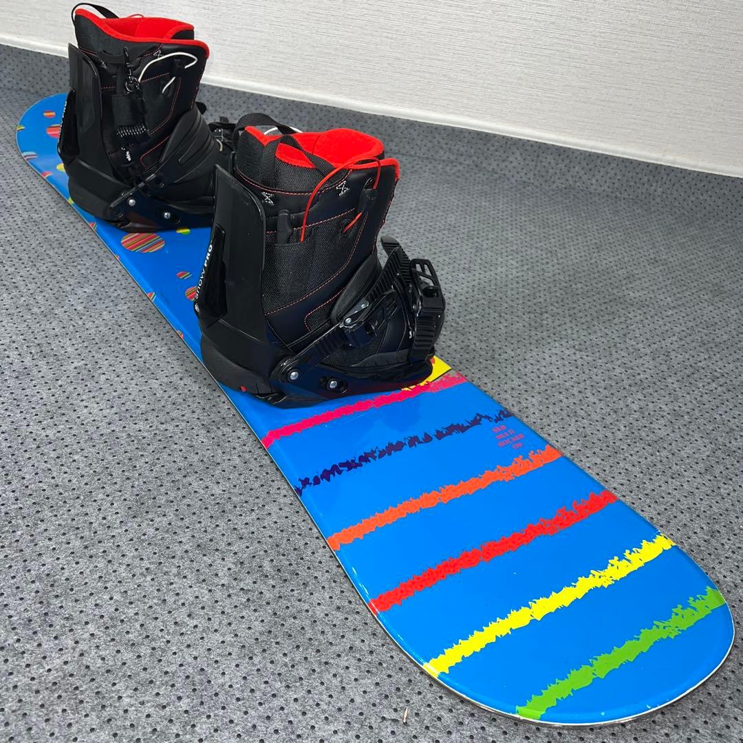 数回使用 キッズスノーボード SLQ 130cm＋バイン＋レースブーツ - メルカリ
