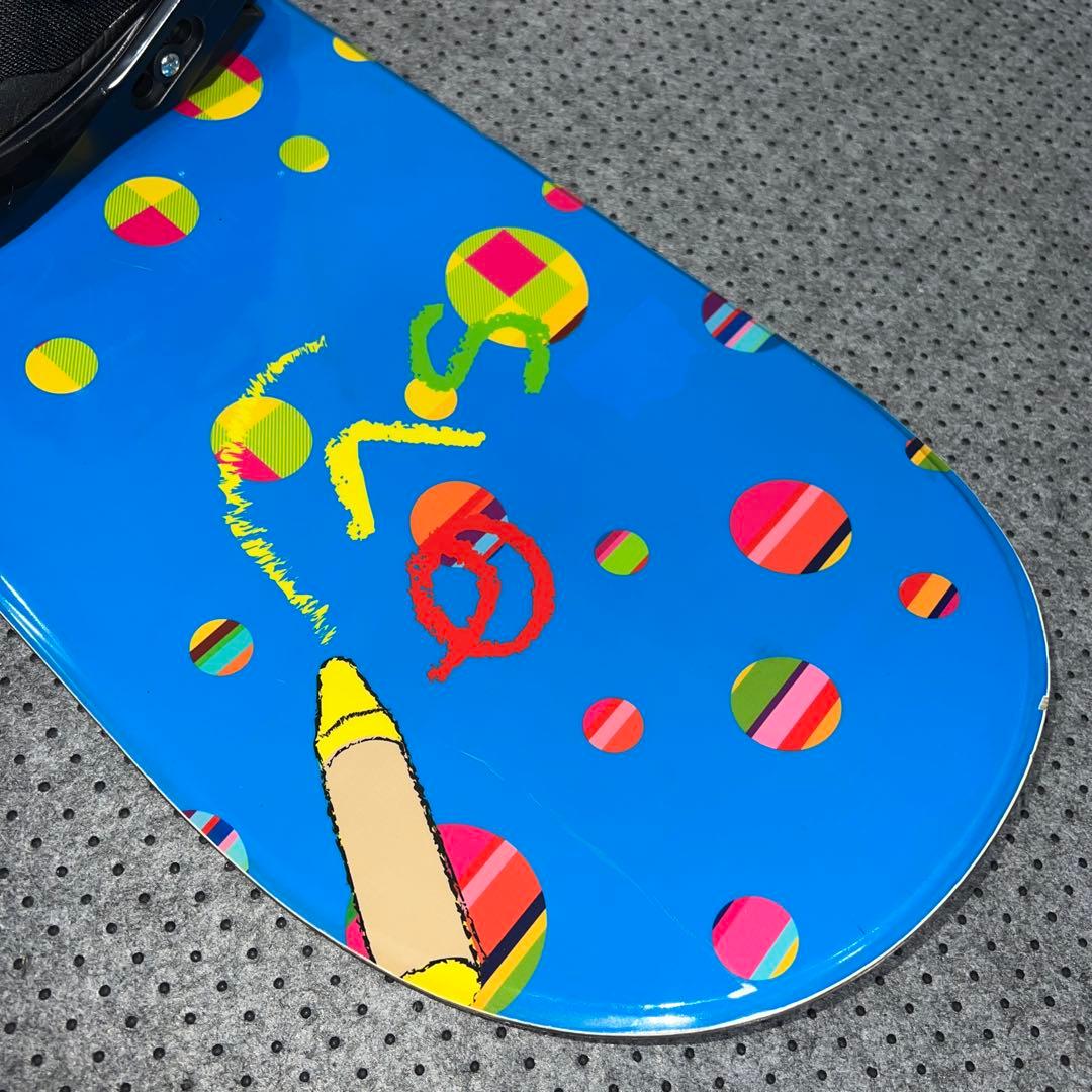 数回使用 キッズスノーボード SLQ 130cm＋バイン＋レースブーツ - メルカリ