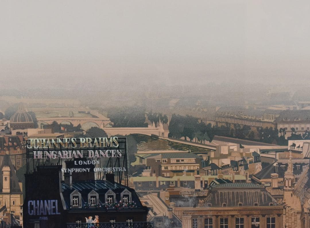あべべさん専用　ヒロ・ヤマガタ / 雨煙るパリ / シルクスクリーン