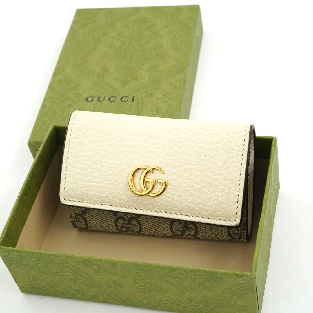 ✨未使用展示品・箱付き✨　GUCCI キーケース　GGライン マーモント　6連