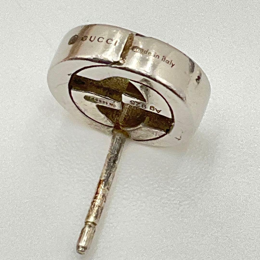 グッチ GUCCI ピアス 片耳 GG インターロッキング シルバー