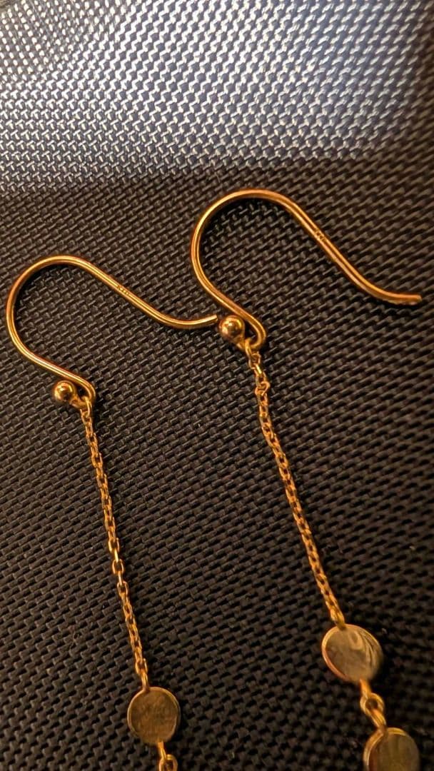 K10 ロングチェーン ピアス