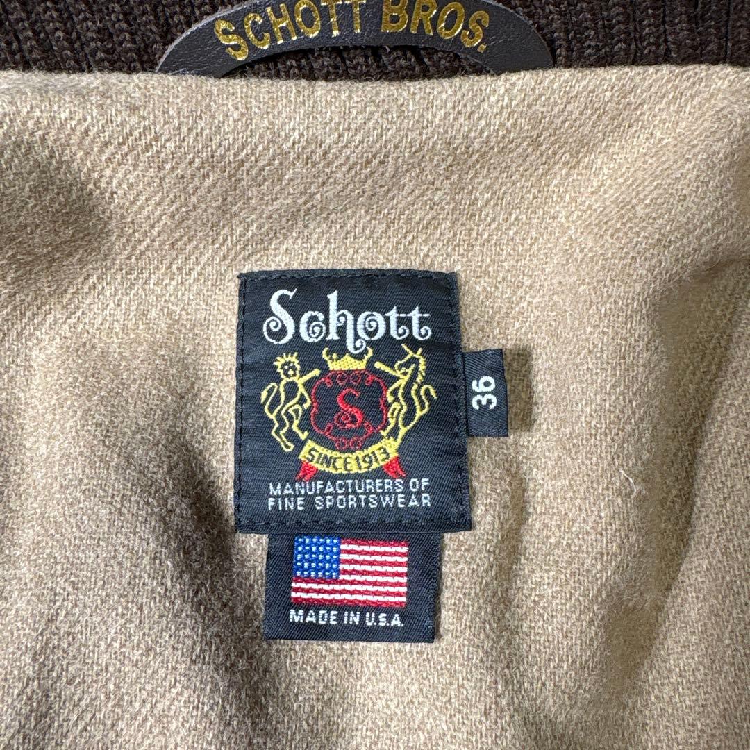 希少✨schott✖︎wool rich ショット❌ウールリッチ別注　スタジャン