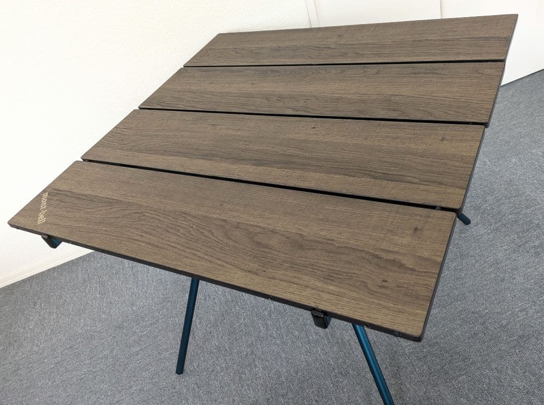 モンベル　マルチフォールディングテーブル　テーブルボード付き　オーク　（美中古）