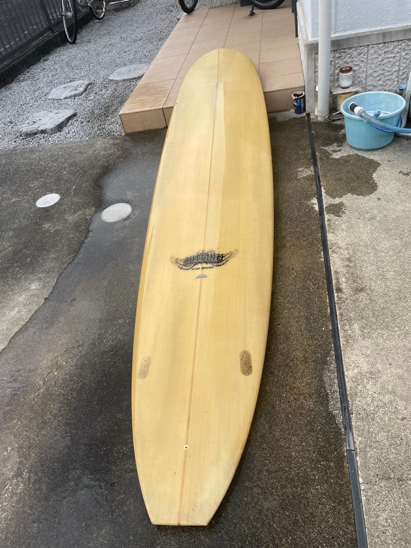 ロングボード ベージュ フィン付き 送料込み