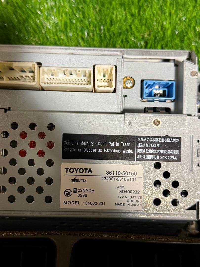 トヨタ　セルシオ　30 31 後期 純正カーナビモニターパネルセット　中古品