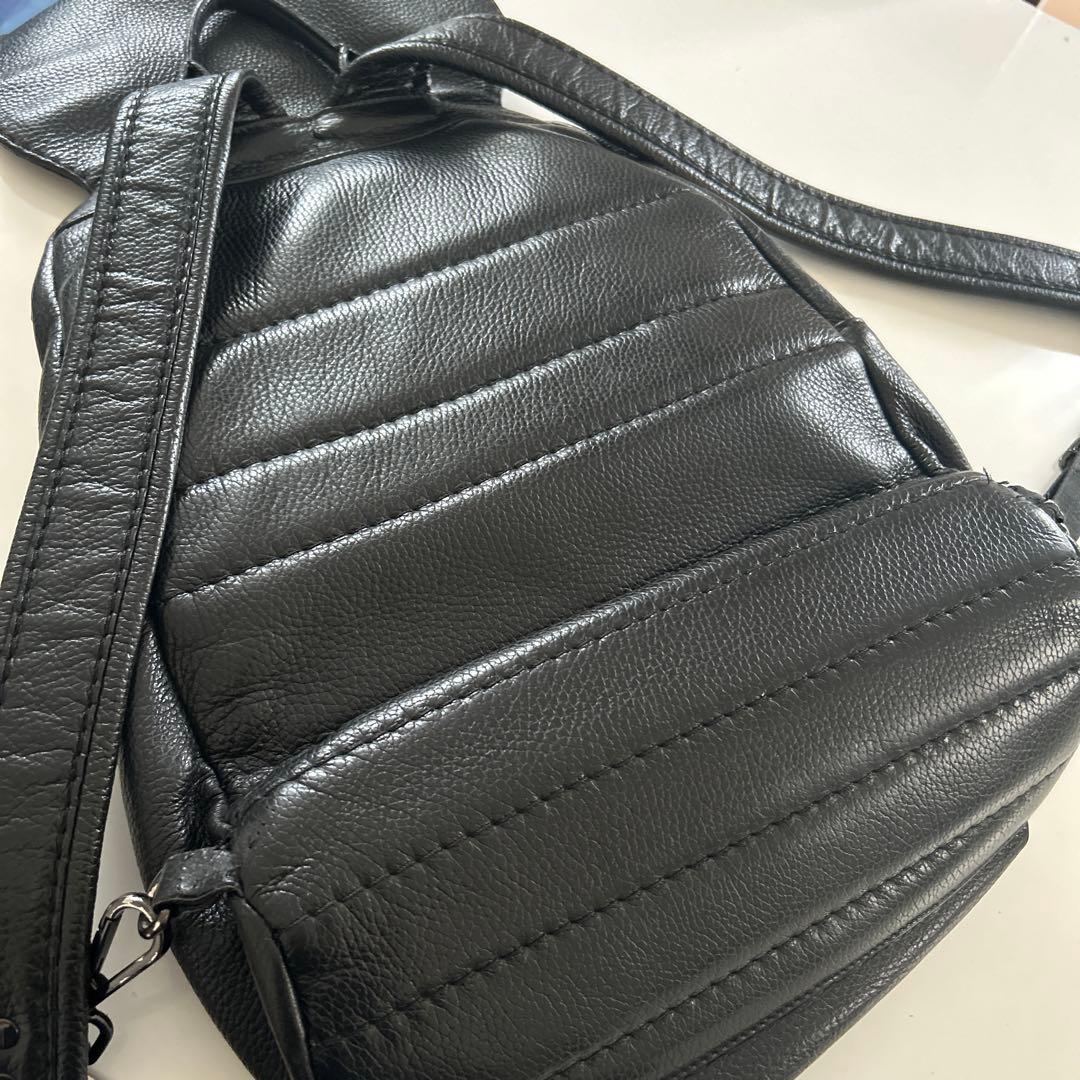 【ZANELLATO】ザネラートブラック レザーバックパック　リュック