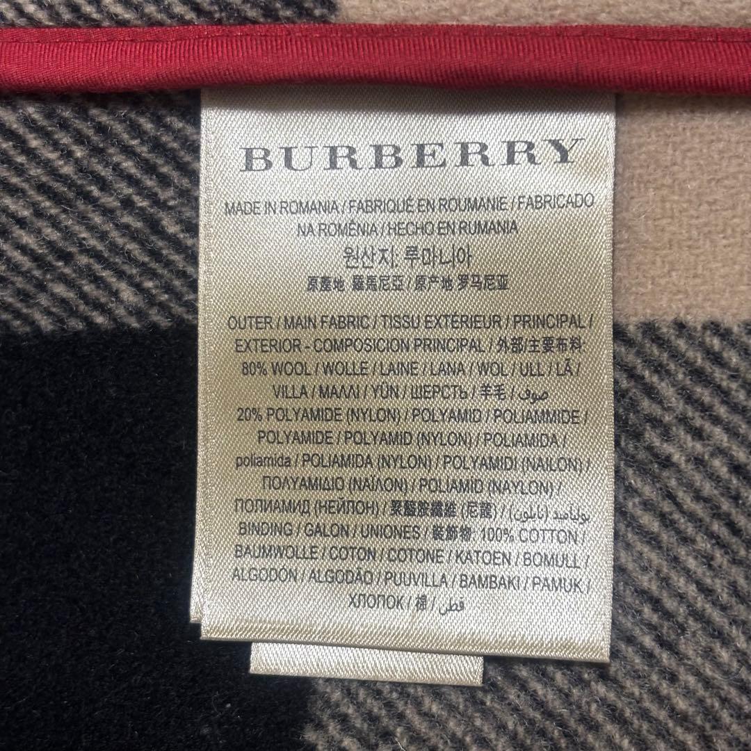 美品　近年モデル　大きめ　バーバリーロンドン　ダッフルコート　レッド　サイズ54