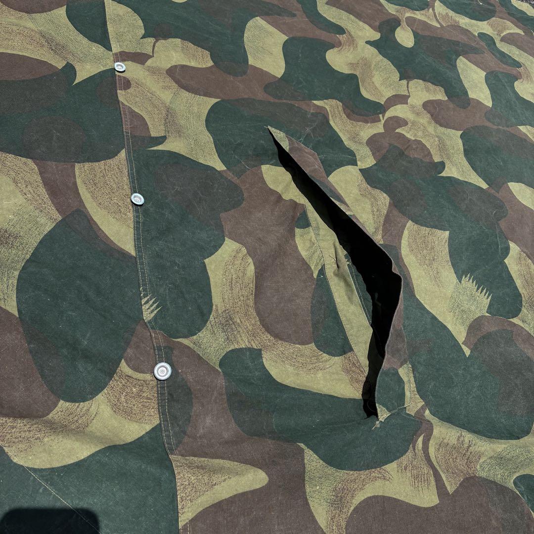 希少 ベルギー軍 ブラッシュストロークカモ パップテント 軍幕