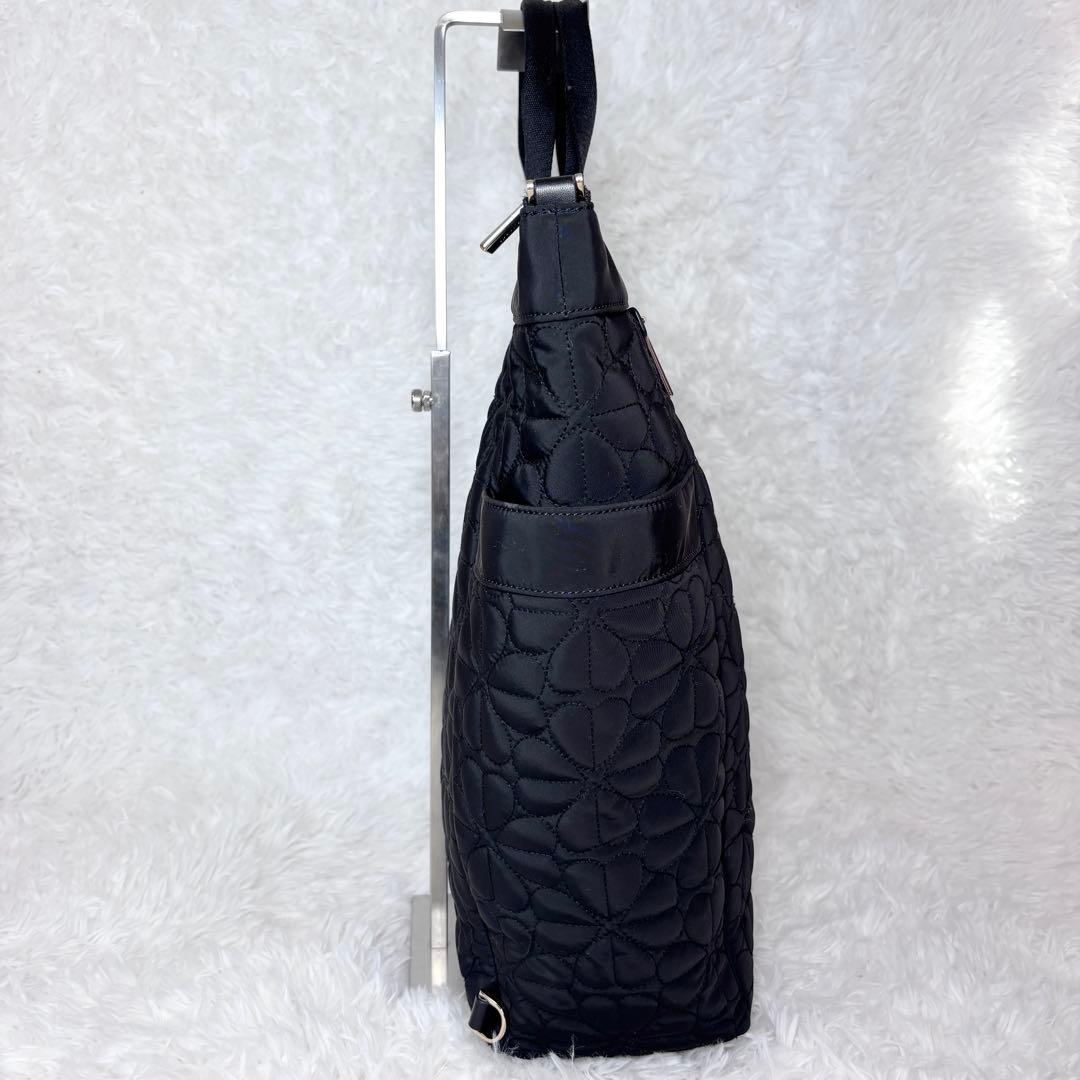 【美品】 大容量 ケイトスペード 3way リュック 黒 ブラック キルティング