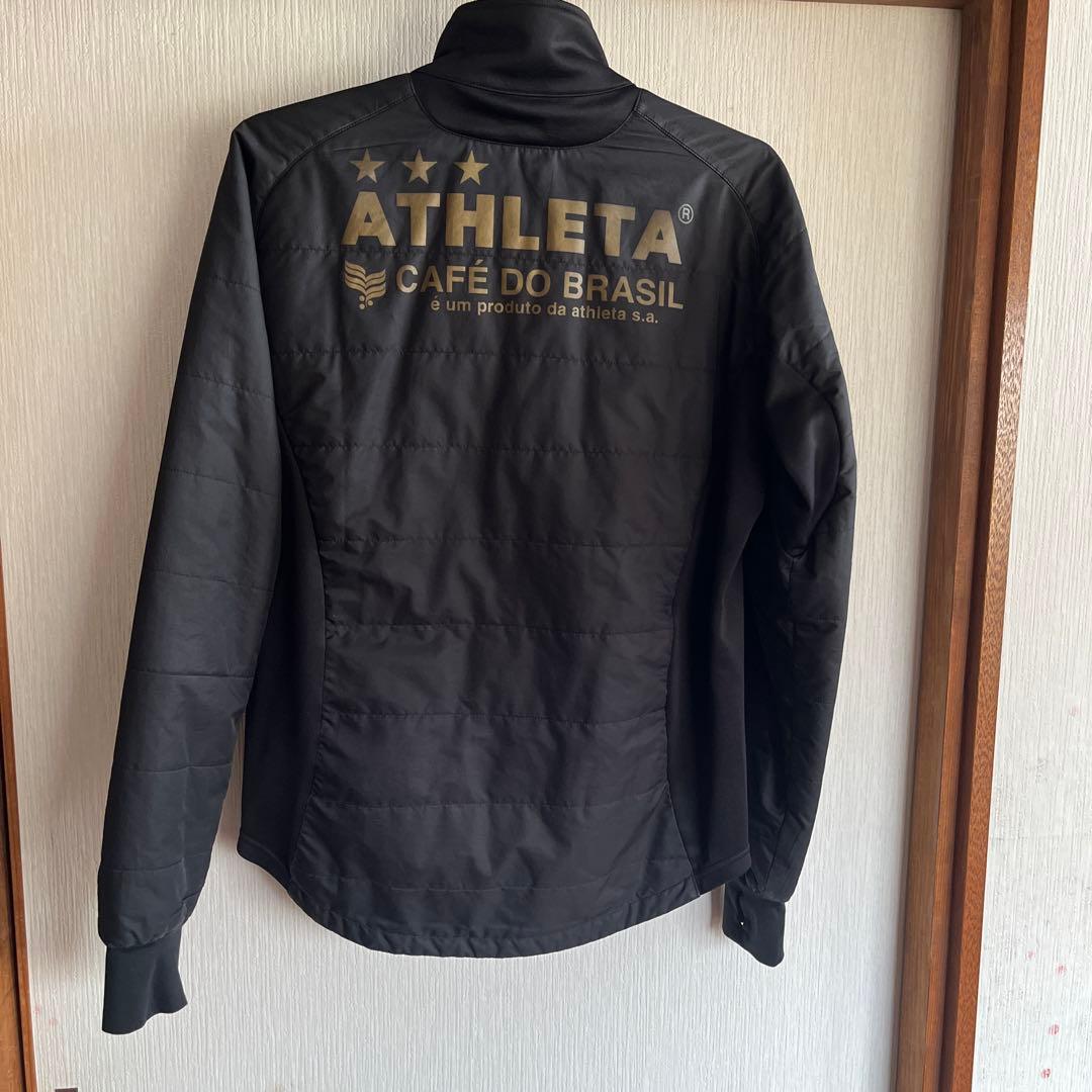 ATHLETA ブラック中綿ジャケット サムホール付き