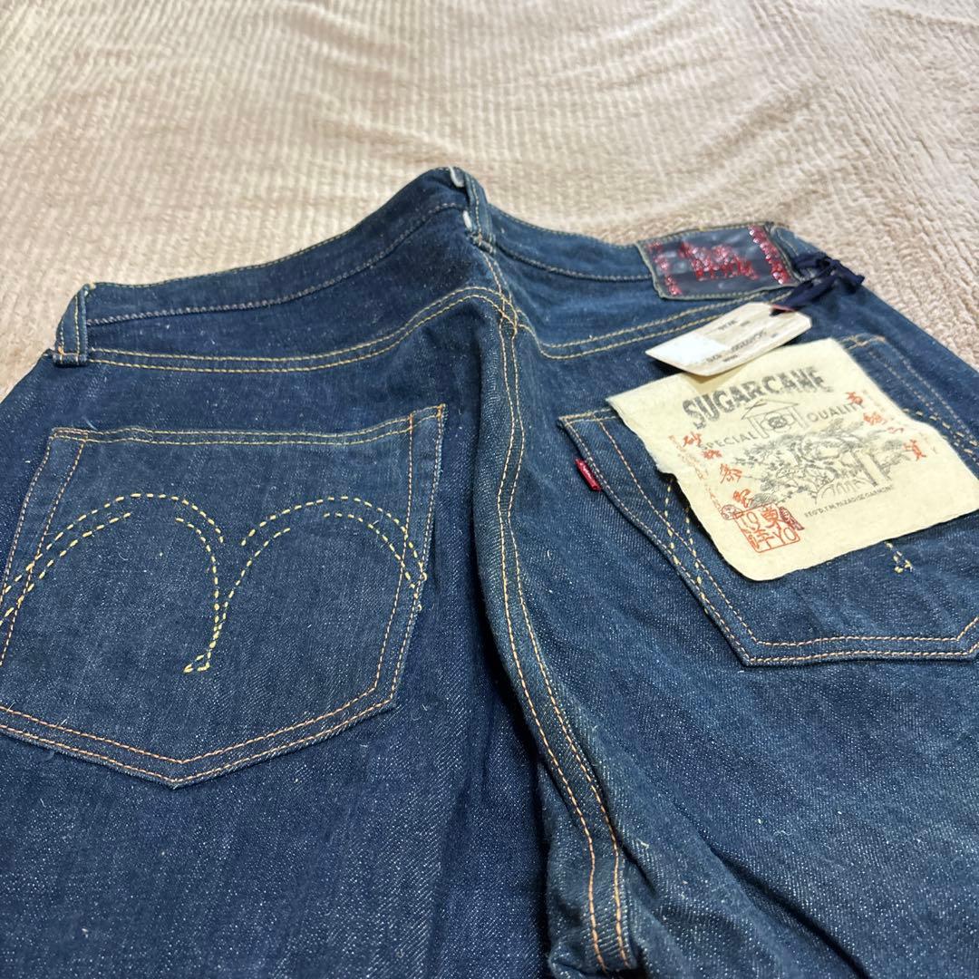 SUGAR CANE SC1020N デニム新品W36 袋と手ぬぐい付き 藍染 ストレート
