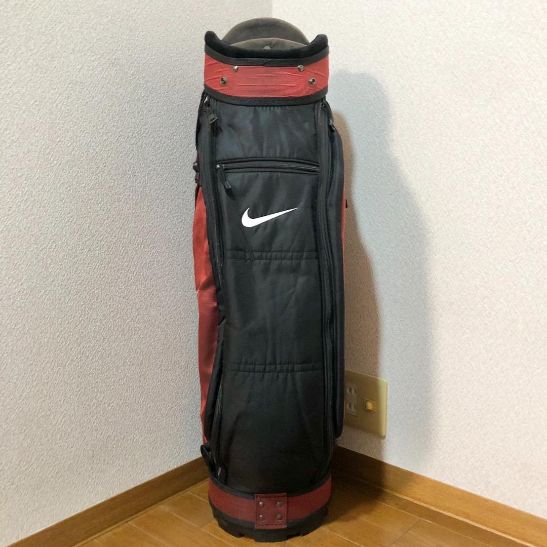 希少】 NIKE ナイキ ゴルフ キャディバッグ カート型 6分割 レッド
