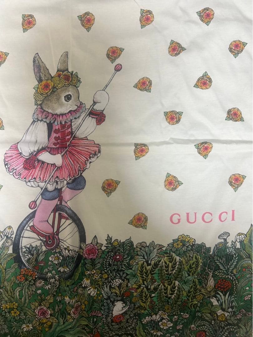 新品未使用】グッチ ヒグチユウコ ラビット柄ブランケット 664180