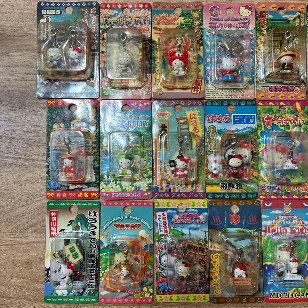 ご当地ハローキティ ファスナーマスコット・ストラップ まとめ売り27個