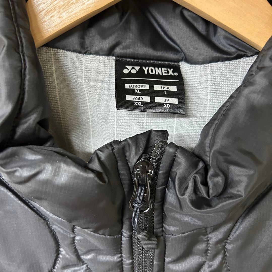 YONEX ダウンジャケット(オレンジ/ブラック) サイズXO
