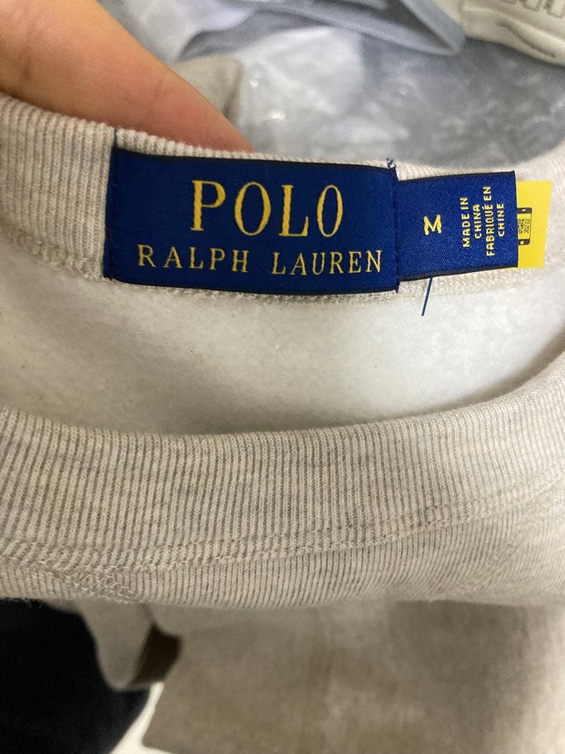 POLO RALPH LAUREN ベージュ クルーネック M