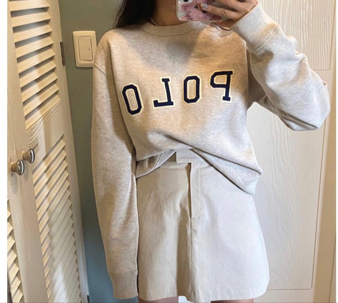 POLO RALPH LAUREN ベージュ クルーネック M