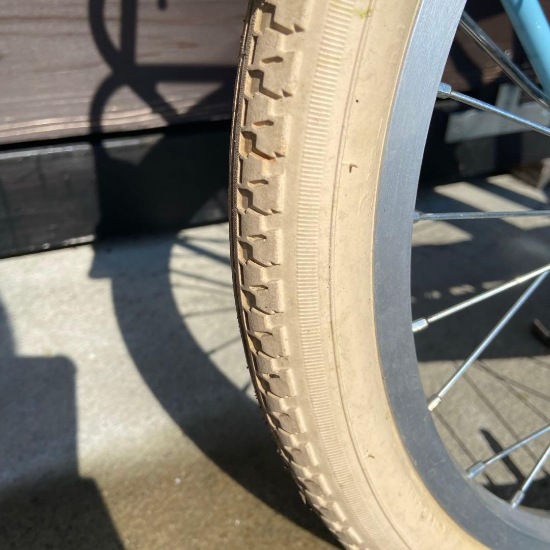 水色 子供用自転車 補助輪付き　18インチ