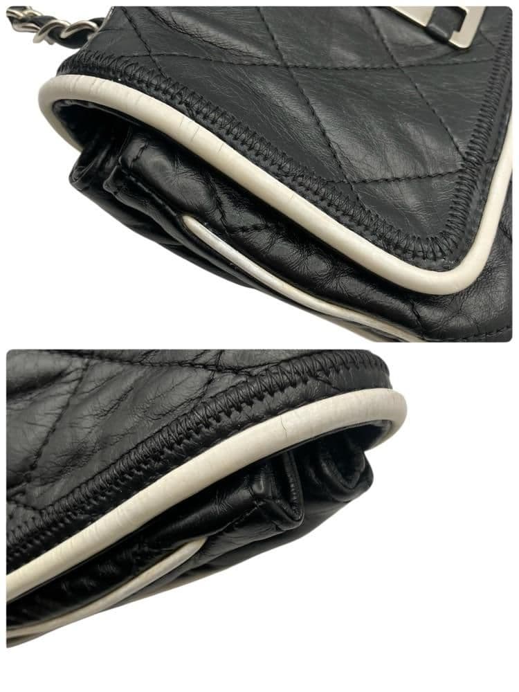 美品 CHANEL シャネル マトラッセ チェーン ショルダーバッグ シール