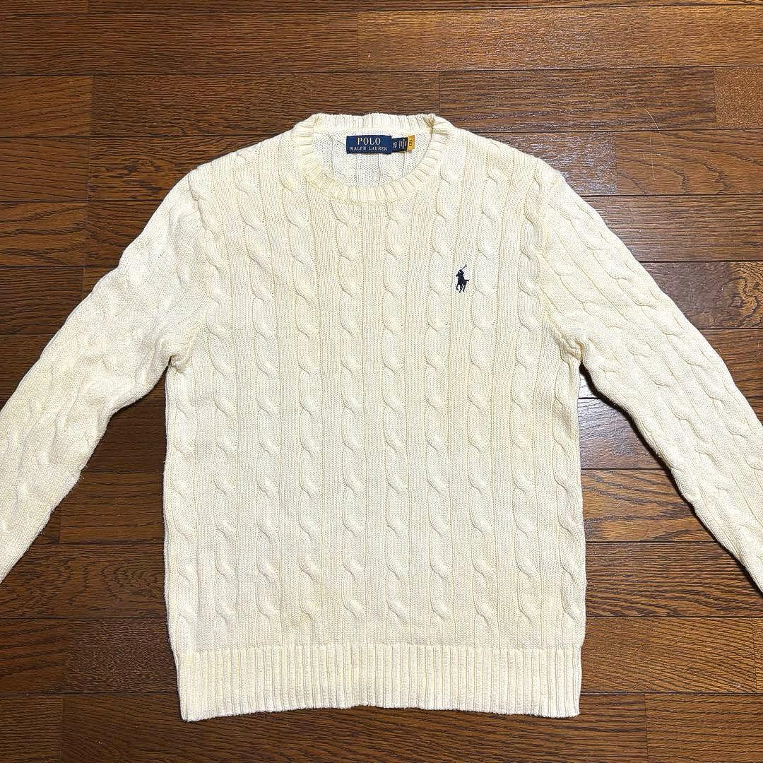 【QRコード付き】 ラルフローレン ケーブル ニット セーター　NO2744