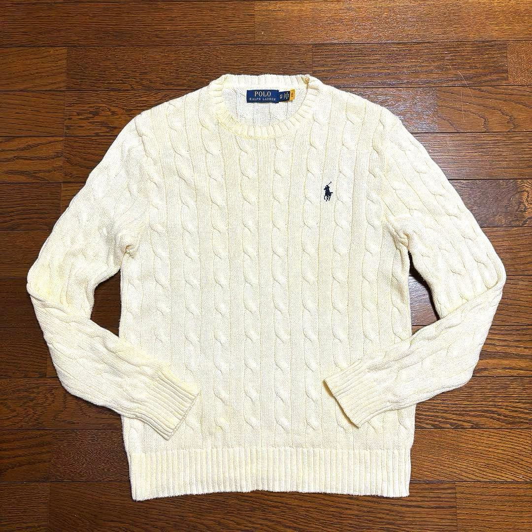 【QRコード付き】 ラルフローレン ケーブル ニット セーター　NO2744