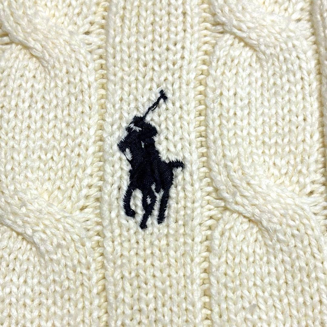 【QRコード付き】 ラルフローレン ケーブル ニット セーター　NO2744