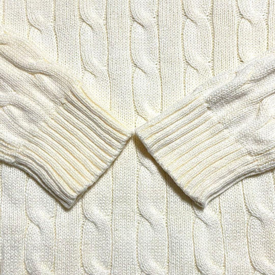 【QRコード付き】 ラルフローレン ケーブル ニット セーター　NO2744