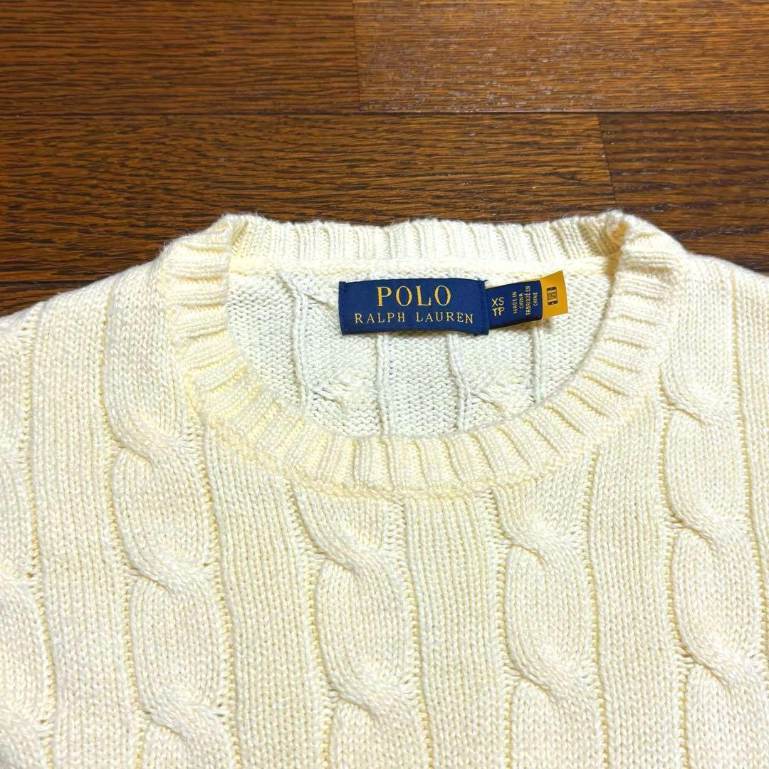 【QRコード付き】 ラルフローレン ケーブル ニット セーター　NO2744