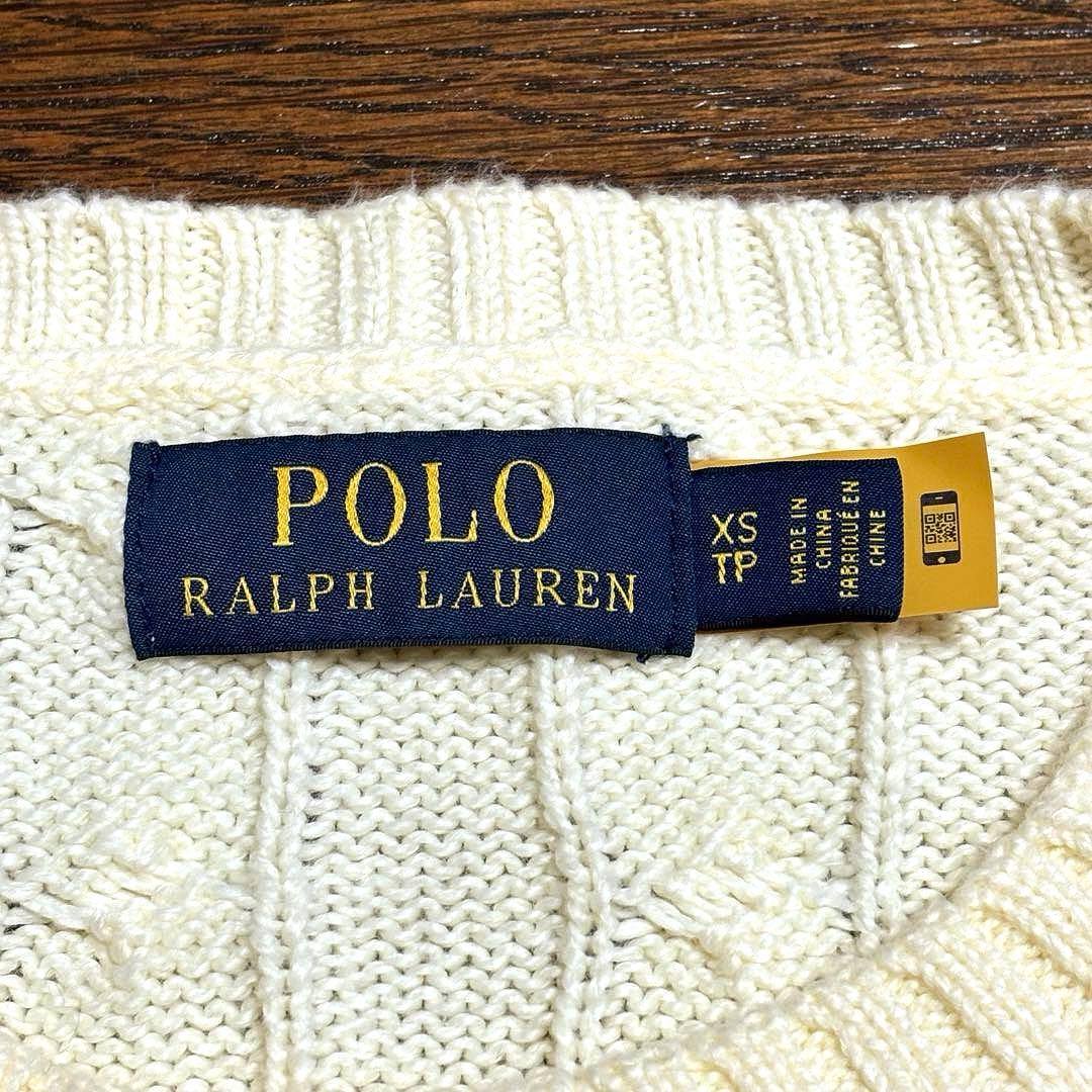 【QRコード付き】 ラルフローレン ケーブル ニット セーター　NO2744