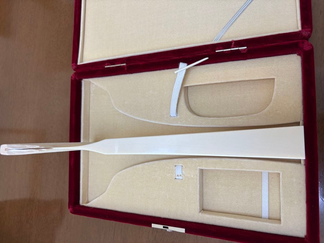【超美品】最高級　象牙風　三味線　丸撥　定価150万