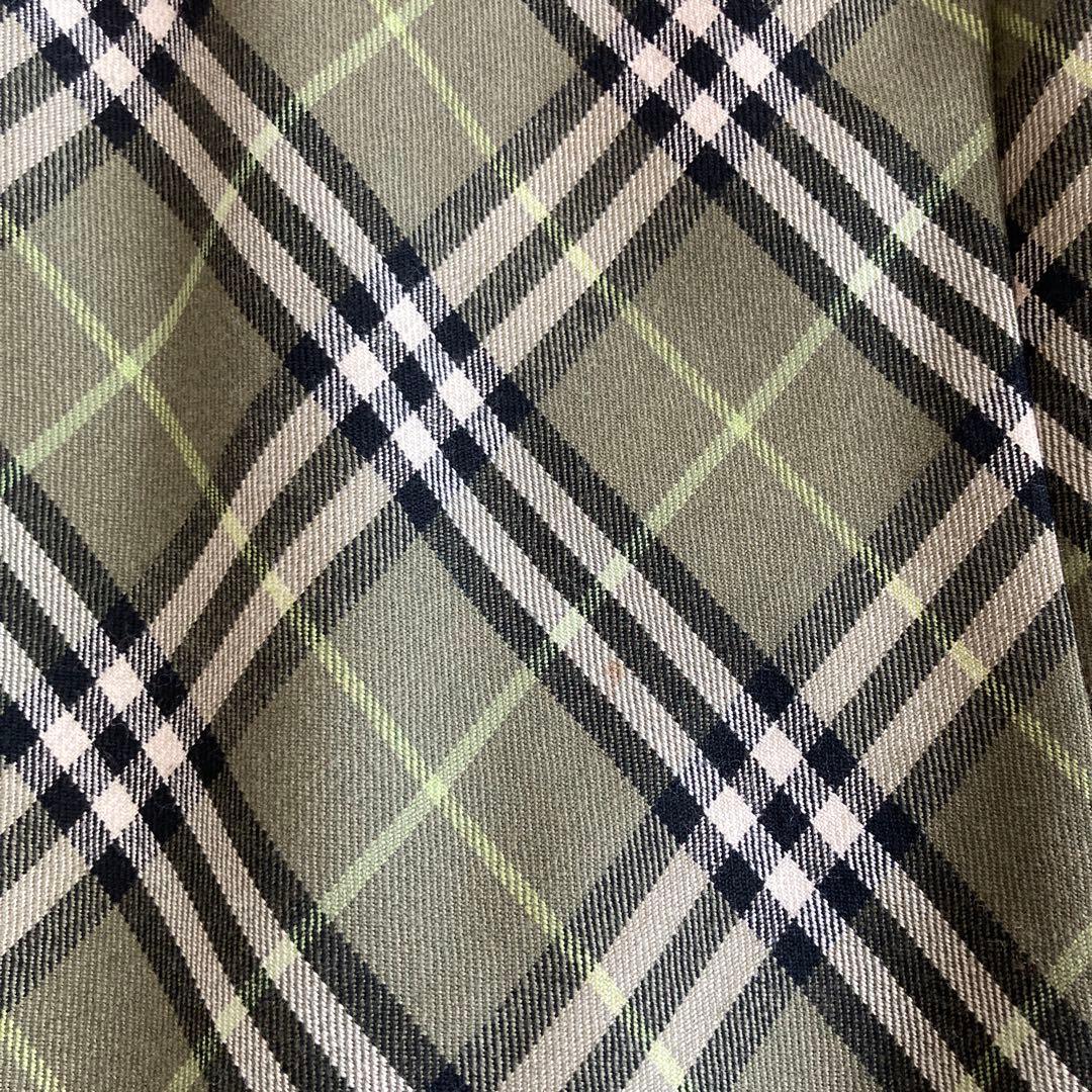 d*2様 オリーブグリーン チェック柄 ノースリーブワンピース