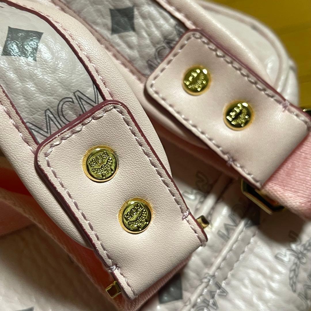 かんかん MCM ミニ パウダーピンク サイドスタッズ ヴィセトススターク