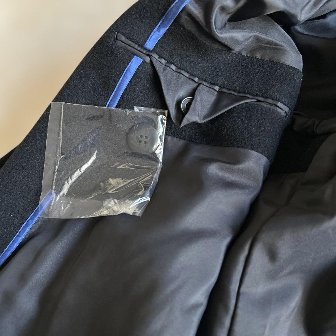 ステンカラーコート　新品タグ付き　コシノヒロコ アンゴラウール　黒　ゆったりXL