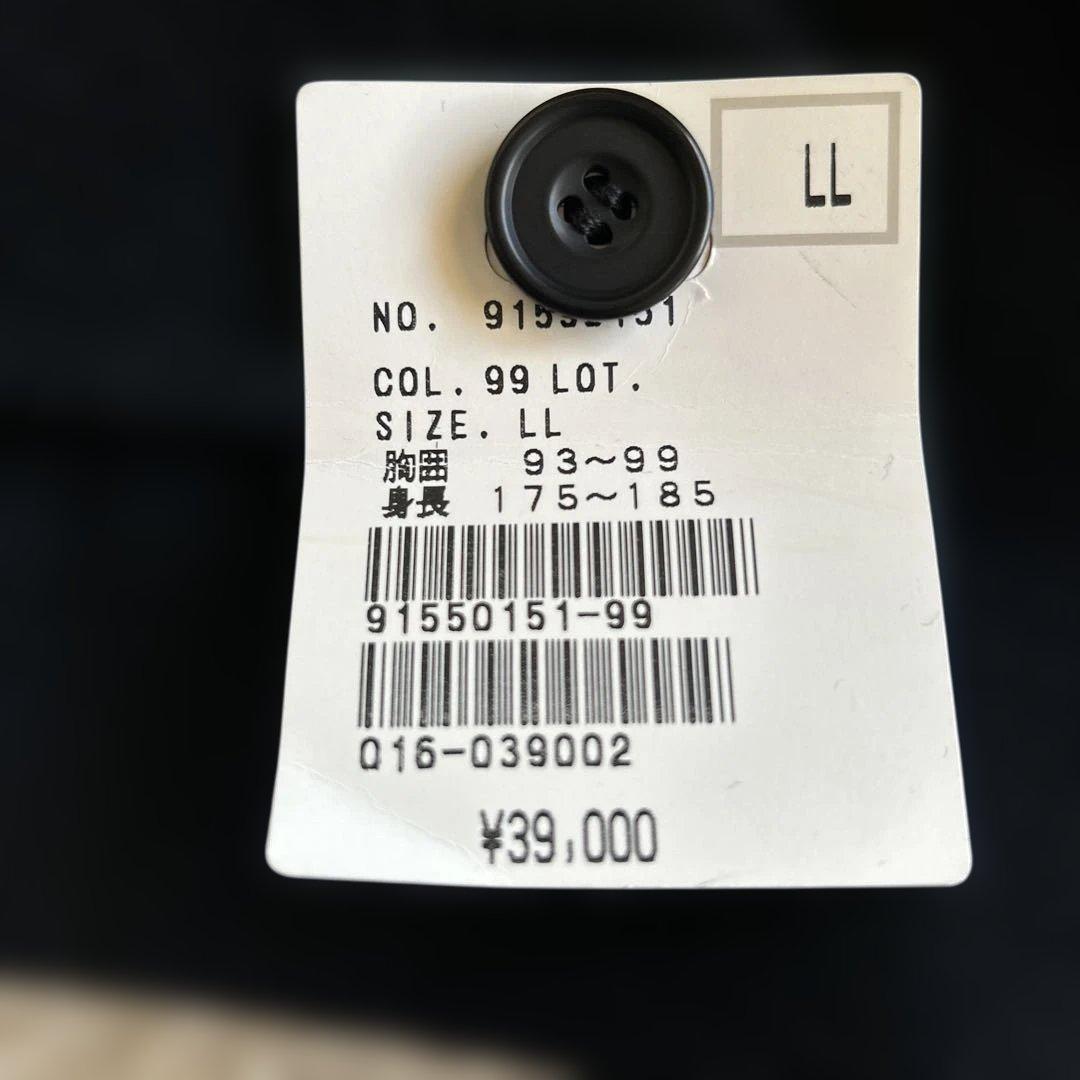 ステンカラーコート　新品タグ付き　コシノヒロコ アンゴラウール　黒　ゆったりXL