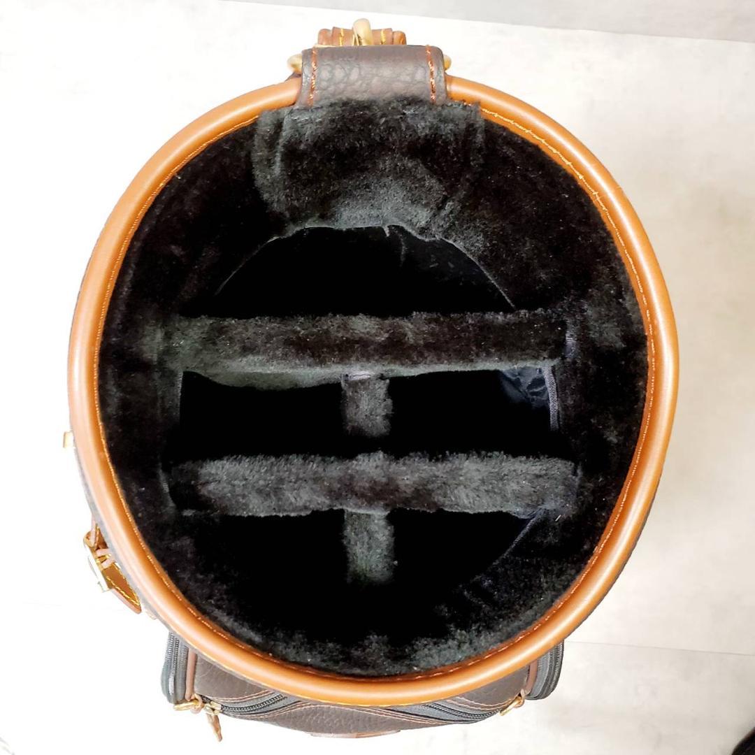 美品 HONMA ホンマ 本間 クラシック レザー キャディバッグ ゴルフバッグ