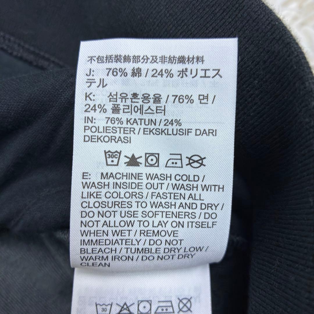 美品　ナイキ　ベロア　ワンポイントロゴ　刺繍ロゴ　トラックトップ　M　ブラック